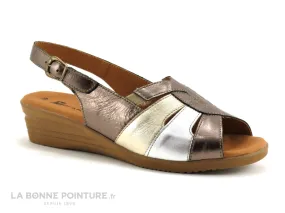 Achat chaussures ZERO faute Femme Sandale et Nu-pieds, vente Morans FAUCON Metallise Bronze Or Argent - Sandale Femme