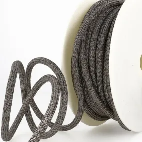 Bobine 20m cordon métallique 7mm gris anthracite