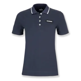 Polo Piqué bleu marine pour femme