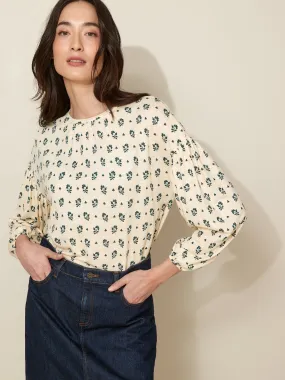 T-shirt lin et viscose femme imprimé Molly